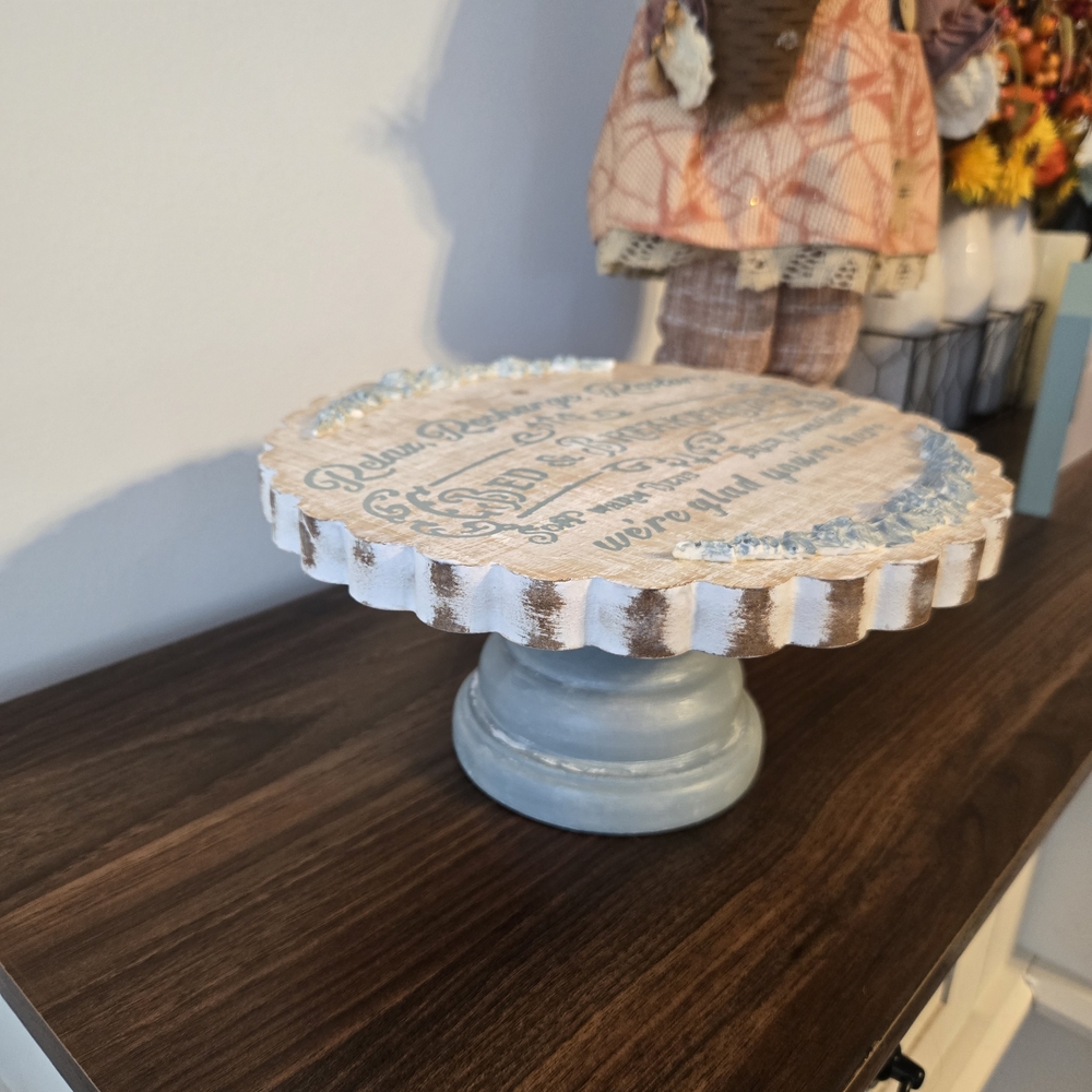 Decorative Blue and White Cake Stand